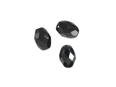 facettierte schwarze Oliven 8x6mm, Bild 2