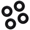 20g. Glasringe 9mm, schwarz glänzend