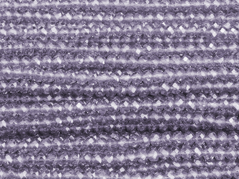 facettierte Glasperlen, Rondellen ca. 3x2mm, Farbe: Mauve