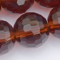 1 Strang 96fach facettierte Perlen ~8mm dark Topaz