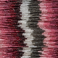 1 Strang (~41cm) facettierte Glasperlen ~2mm, verlaufend