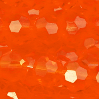 1 Strang (~87 Stk) facettierte Glasperlen ~4mm, Orange transparent