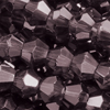 1 Strang (~150 Stk) facettierte Perlen, Doppelkegel ~3mm