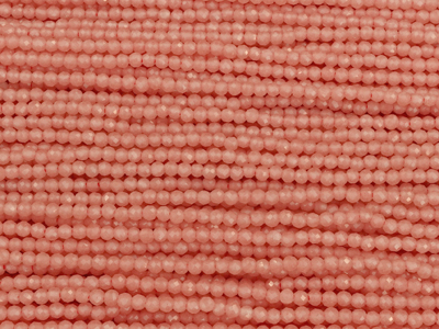 winzige, facettierte, geschlilffene runde Glasperlen 2mm