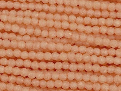 winzige, facettierte, geschlilffene runde Glasperlen - Nahau