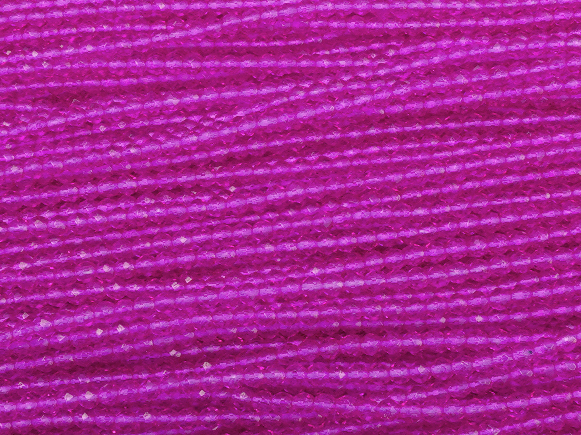 winzige, facettierte, geschlilffene runde Glasperlen 2mm, Fa