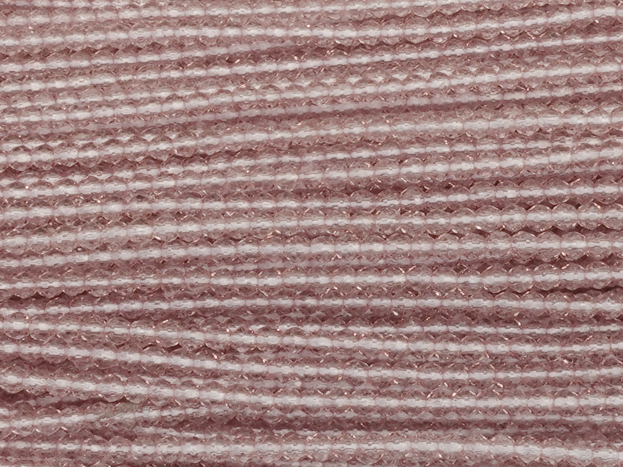 tiny faceted round glass beads 2mm, color: light amethyst