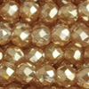 1 Strang (~184 Stk) facettierte Perlen, rund ~2mm