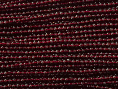 winzige facettierte, geschlilffene runde Glasperlen 2mm dunk
