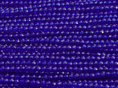 winzige geschlilffene runde Glasperlen 2mm Farbe: Dunkelblau