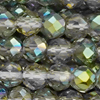 1 Strang (~124 Stk) facettierte Perlen rund ~3mm