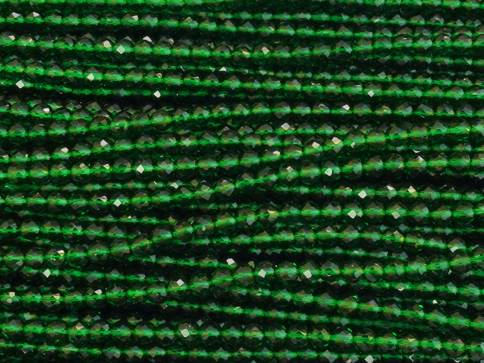 facettierte Glasperlen rund 3mm zum Schmuckmachen, Farbe: em