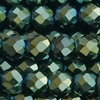 1 Strang (~124 Stk) facettierte Perlen rund ~3mm
