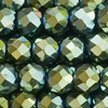 1 Strang (~124 Stk) facettierte Perlen rund ~3mm