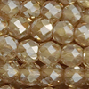 1 Strang (~124 Stk) facettierte Perlen rund ~3mm
