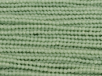 winzige, facettierte, geschlilffene runde Glasperlen 2mm, Fa