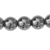 1 Strang (~40cm) Hämatit Perlen rund 6mm