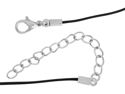 schwarzes dünnes Halsband