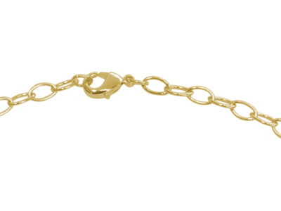 goldene Halskette zum Einhängen von Charms Anhängern