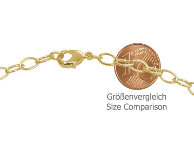 goldene Halskette zum Einhängen von Charm Anhängern - Größen