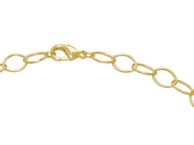 goldene Halskette zum Einhängen von Charms Anhängern