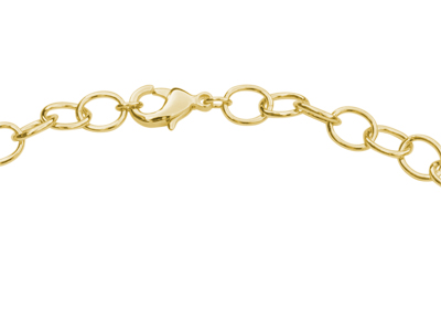 goldene Halskette zum Einhängen von Charms Anhängern