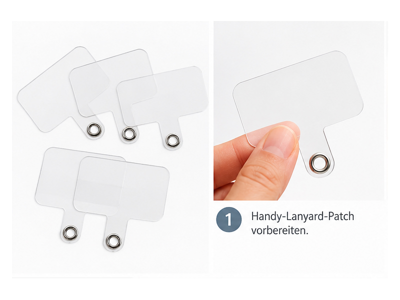 Handy-Lanyard-Patch, Handykarten Halterung, Tether Tab aus P