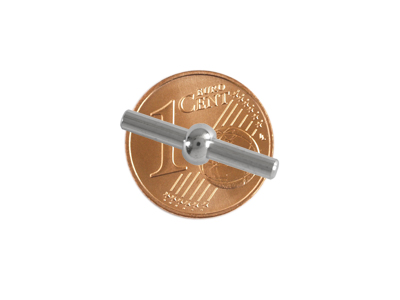 Verbindungselement für 4mm hohle Kautschukbänder und PVC-Bänder