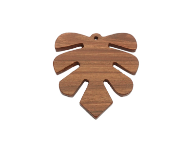 großes florales Holzelement, Holzanhänger zum Schmuckmachen 
