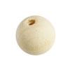 20 Stk. Holzperlen rund 15mm naturfarbig