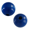 30 Stk. runde Holzperlen 10mm dunkelblau