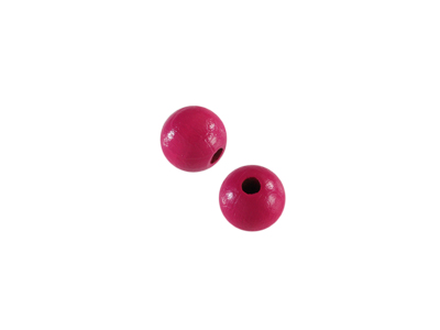 fuchsia runde Holzperlen 8mm