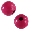30 Stk. runde Holzperlen 10mm fuchsia
