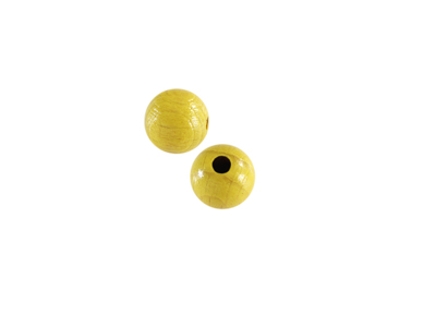 gelbe runde Holzperlen 8mm