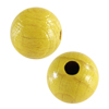 30 Stk. runde Holzperlen 10mm gelb