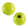 30 Stk. runde Holzperlen 10mm lemon