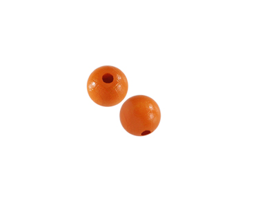 orange runde Holzperlen 8mm