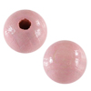 30 Stk. runde Holzperlen 10mm rosa