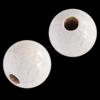 30 Stk. runde Holzperlen 10mm weiß
