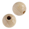 30 Stk. runde Holzperlen 10mm Buche natur