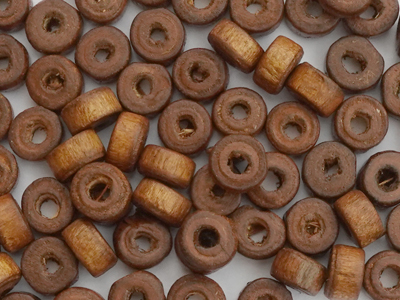 scheibenförmige Holzperlen, Holzzwischenteile zum Schmuck ma