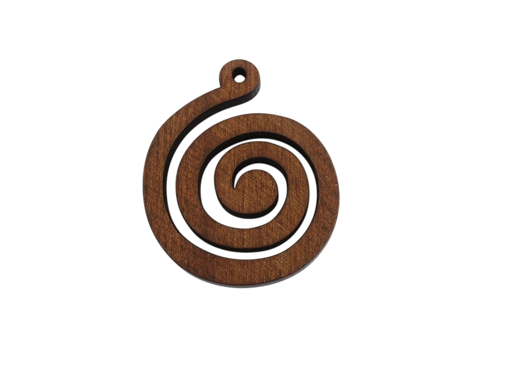 Holzanhängeraus aus Nussholz für Holzohrringe