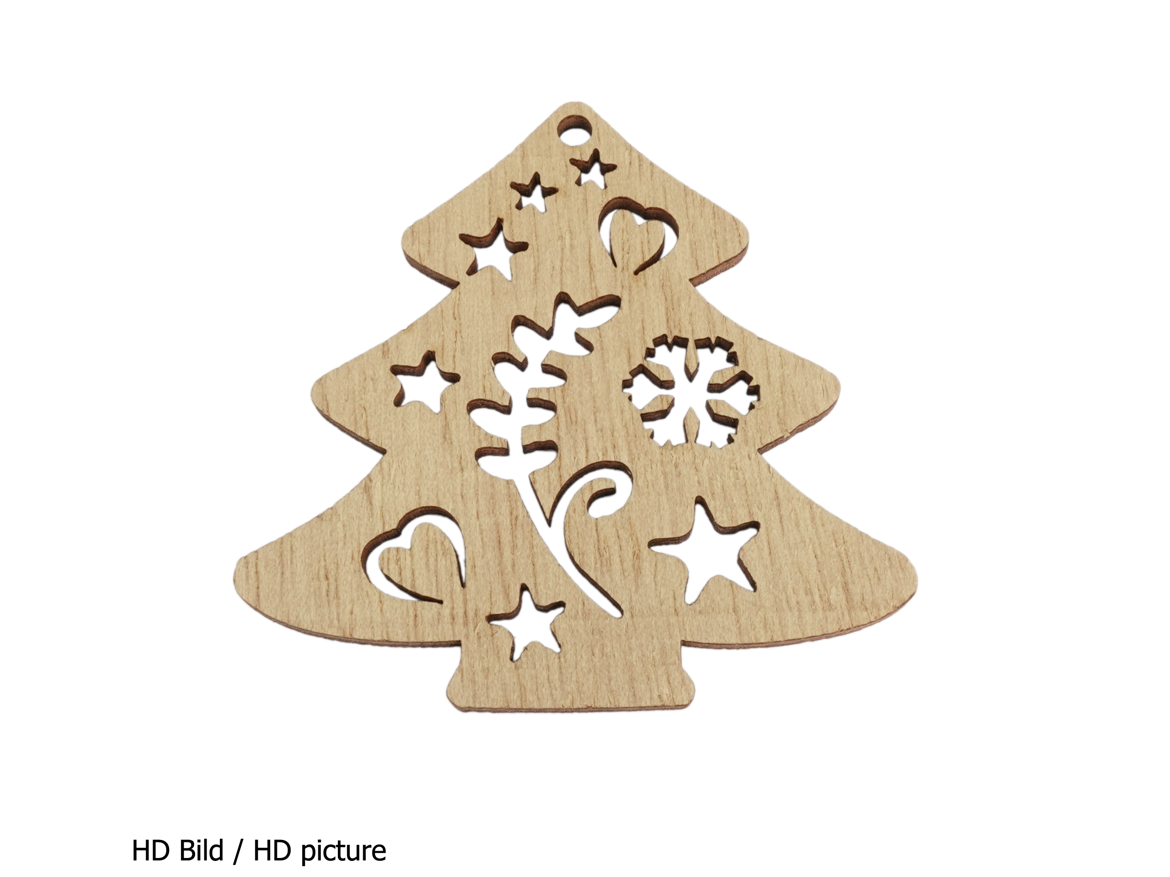 Weihnachtsbaum Holzanhänger zum Basteln von Weihnachtsdeko -