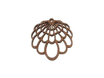 Ornament aus Holz zum Ohrringe machen und Holzschmuck Bastel