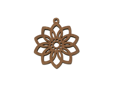 florale Holzelemente zum Ohrringe machen und Holzschmuck Bas