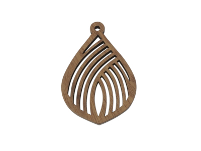 Ornament aus Holz zum Ohrringe machen und Holzschmuck Bastel
