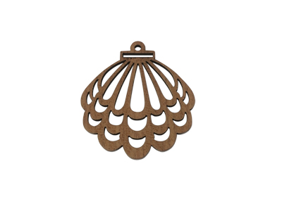 Ornament aus Holz zum Ohrringe machen und Holzschmuck Bastel