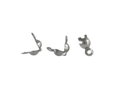 4mm Fädelkalotten aus Edelstahl