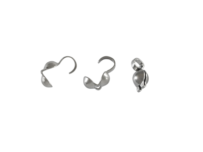 4mm Fädelkalotten aus Edelstahl