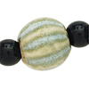 1 Strang Keramikperlen melonenförmig ~11x10mm